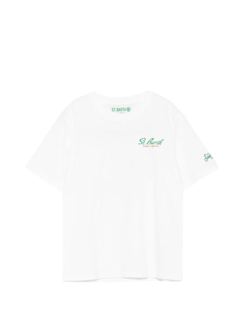 T-shirt bambino MC2 Saint Barth bianca con stampa MC2 SAINT BARTH Kids | PORTLAND JR02653L